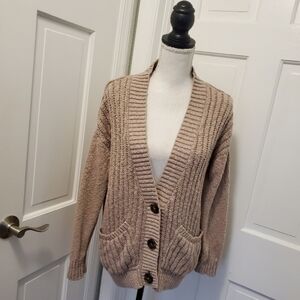 SO Cozy Knit Cardigan Sweater size Medium, Casual